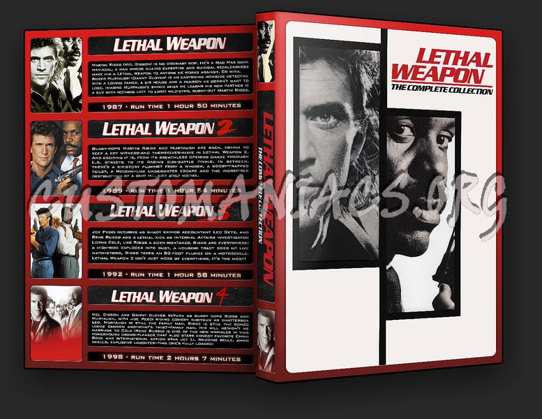 The Lethal Weapon Collection dvd cover