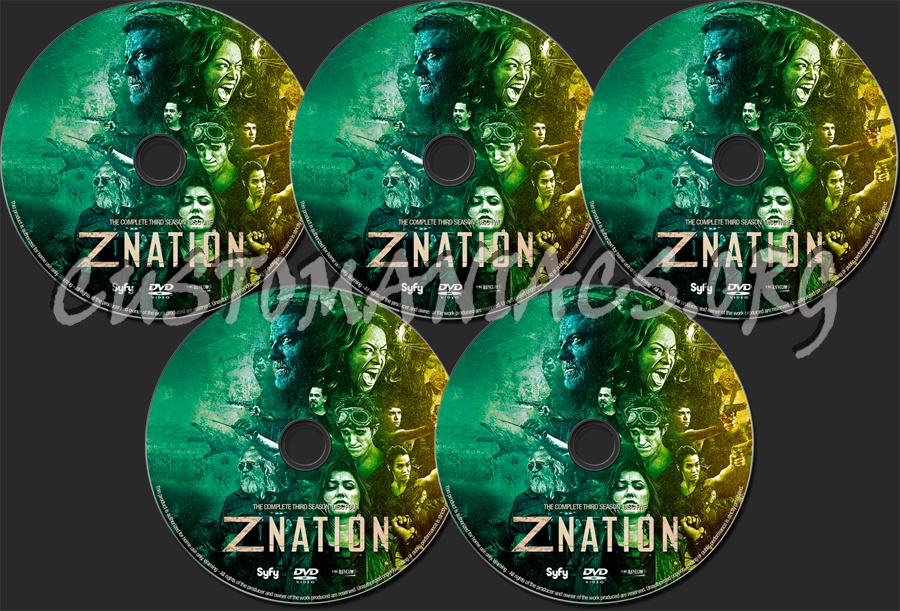 Z Nation Season 3 dvd label