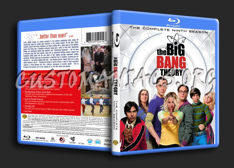 The Big Bang Theory Season 9 blu-ray cover