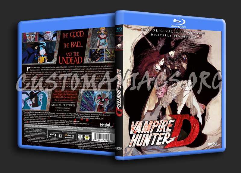 Vampire Hunter D blu-ray cover