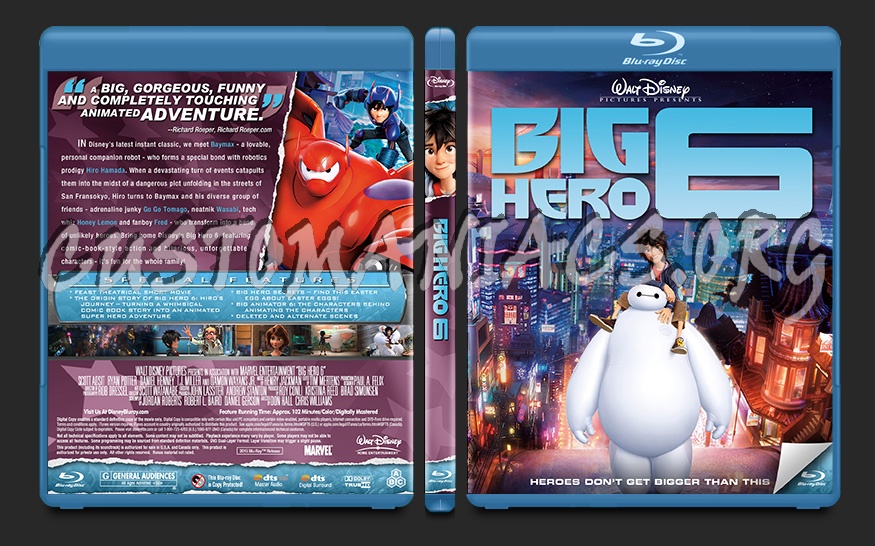 Big Hero 6 blu-ray cover