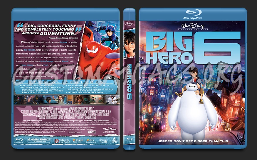 Big Hero 6 blu-ray cover
