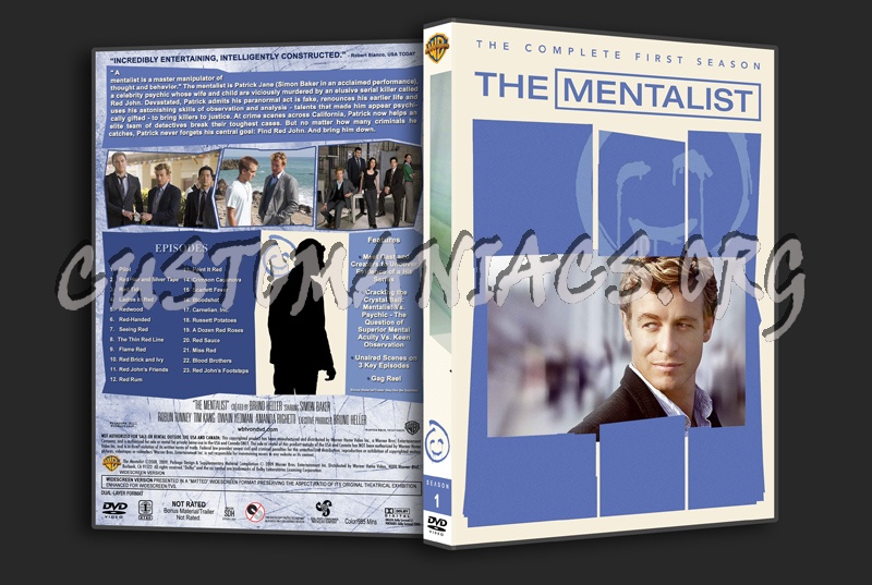 The Mentalist (spanning spine) - Seasons 1-7 dvd cover