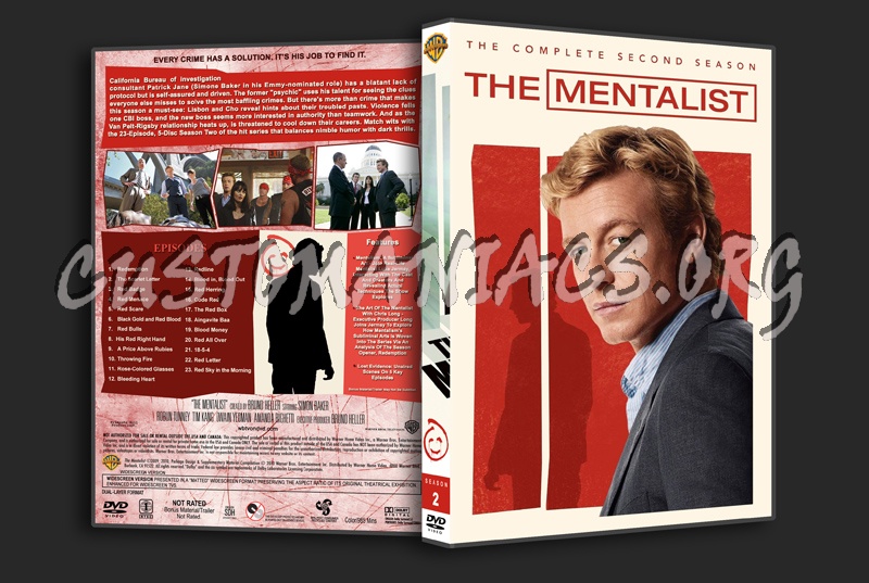 The Mentalist (spanning spine) - Seasons 1-7 dvd cover