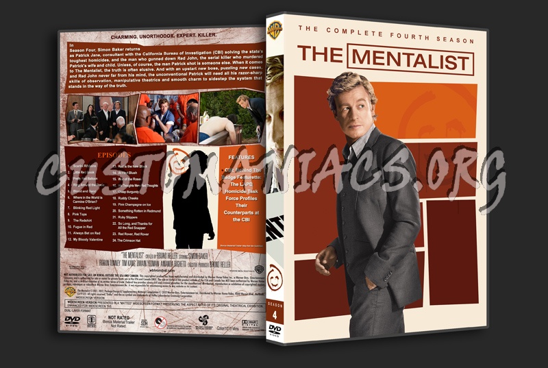The Mentalist (spanning spine) - Seasons 1-7 dvd cover