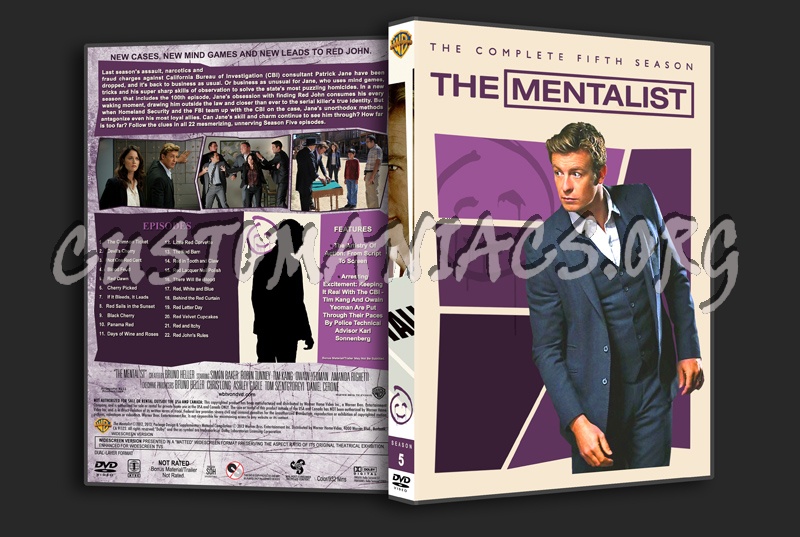The Mentalist (spanning spine) - Seasons 1-7 dvd cover