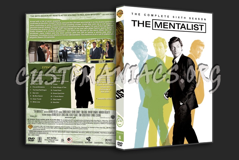 The Mentalist (spanning spine) - Seasons 1-7 dvd cover