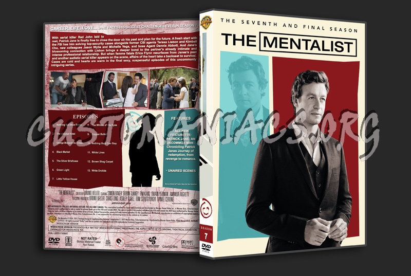 The Mentalist (spanning spine) - Seasons 1-7 dvd cover