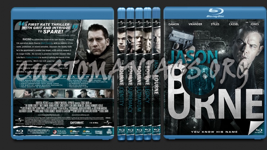 The Bourne Collection blu-ray cover