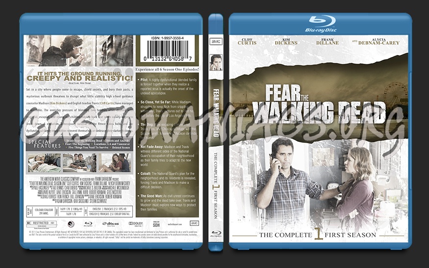 Fear the Walking Dead Season 1 blu-ray cover