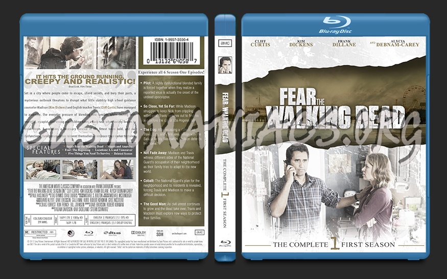 Fear the Walking Dead Season 1 blu-ray cover