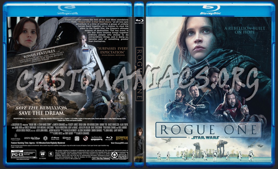 Rogue One: A Star Wars Story dvd cover