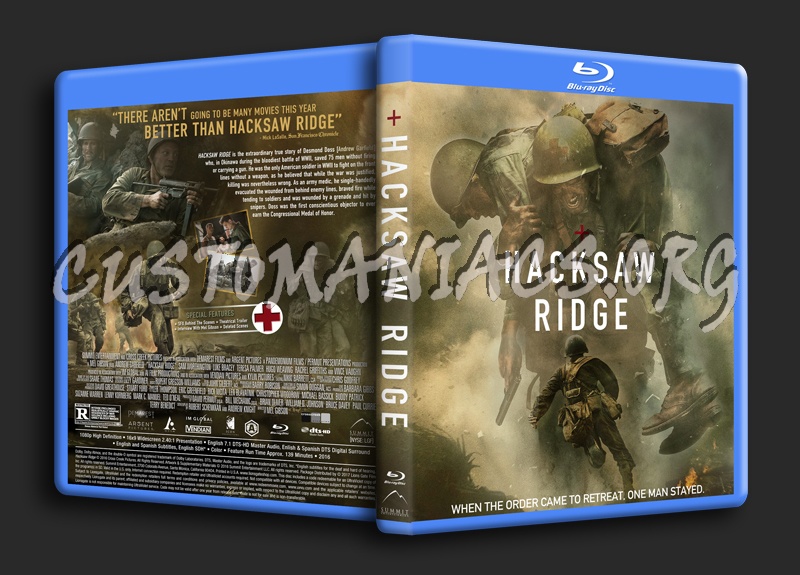 Hacksaw Ridge dvd cover