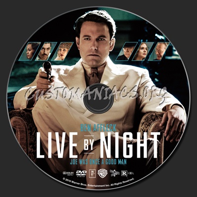 Live By Night dvd label