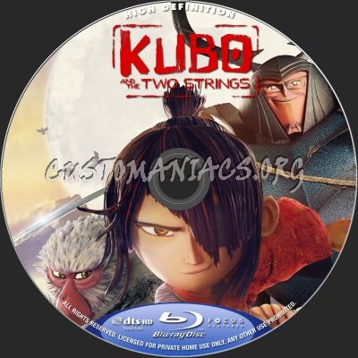 Kubo And The Two Strings blu-ray label