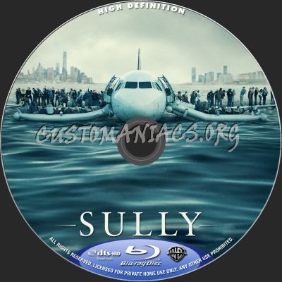 Sully blu-ray label