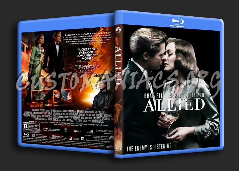 Allied dvd cover