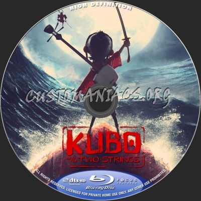 Kubo And The Two Strings blu-ray label