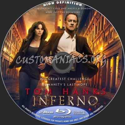 Inferno blu-ray label