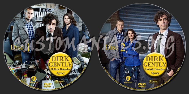 Dirk Gently Holistic Detective Agency dvd label