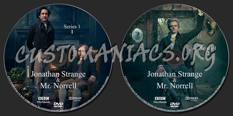 Jonathan Strange & Mr. Norrell dvd label
