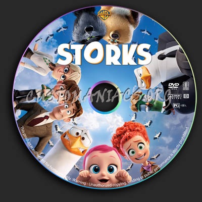 Storks dvd label