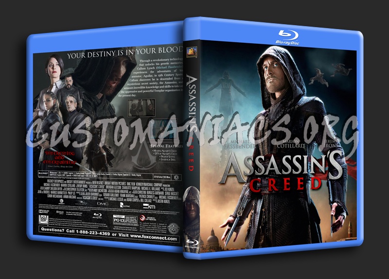 Assassin's Creed (2016) dvd cover