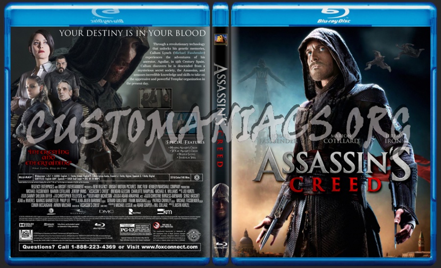 Assassin's Creed (2016) dvd cover