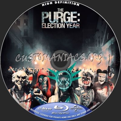 The Purge: Election Year blu-ray label