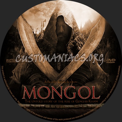 Mongol dvd label