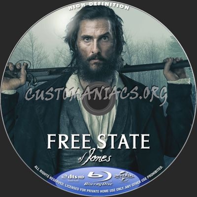 Free State Of Jones blu-ray label