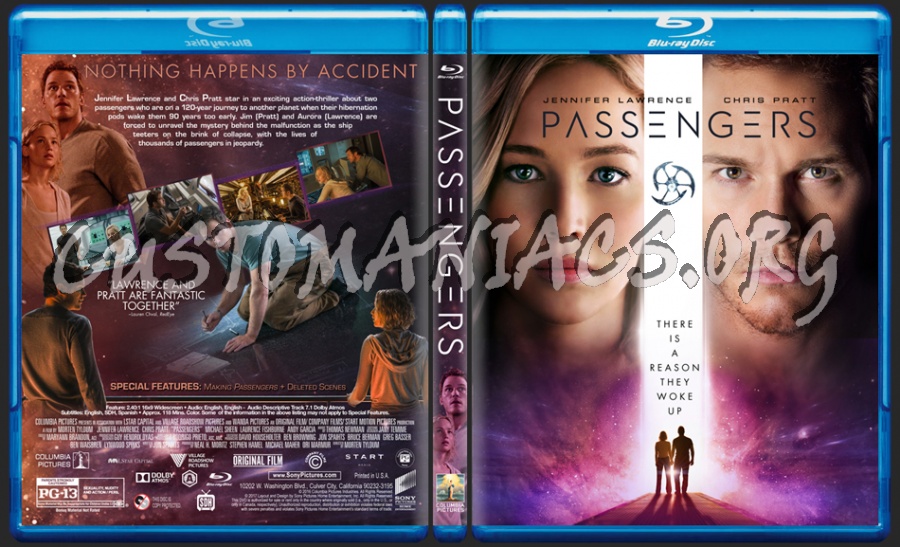 Passengers (2016) dvd cover