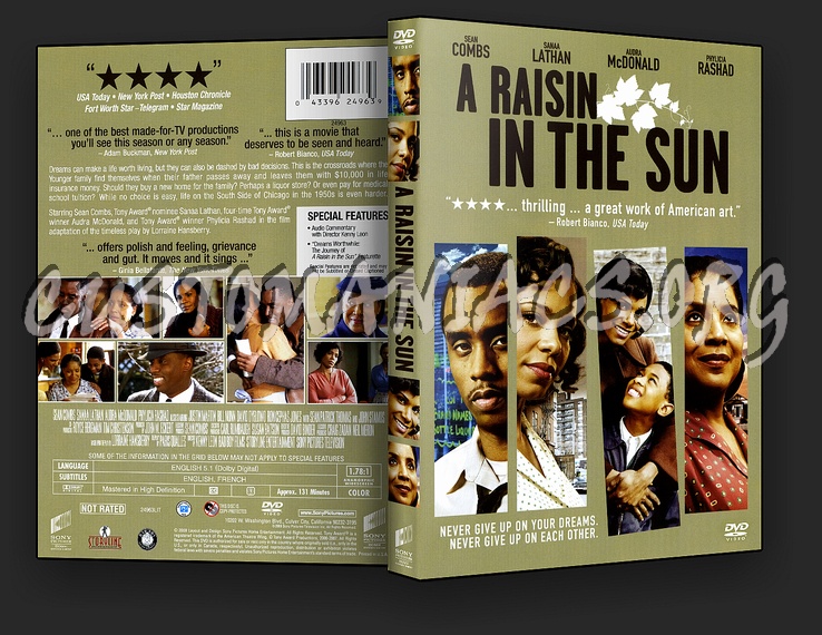 A Raisin in the Sun dvd cover