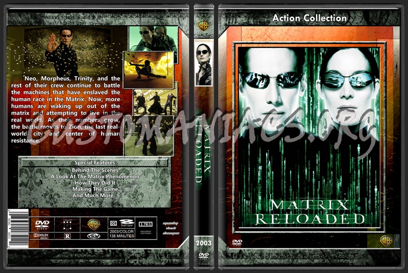 Matrix Reloaded dvd cover