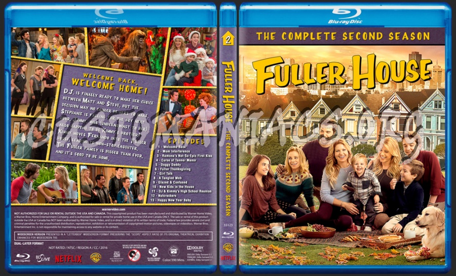 Fuller House - The Complete Second Season blu-ray cover