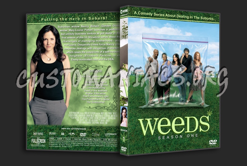 Weeds - The Complete Series (spanning spine) dvd cover