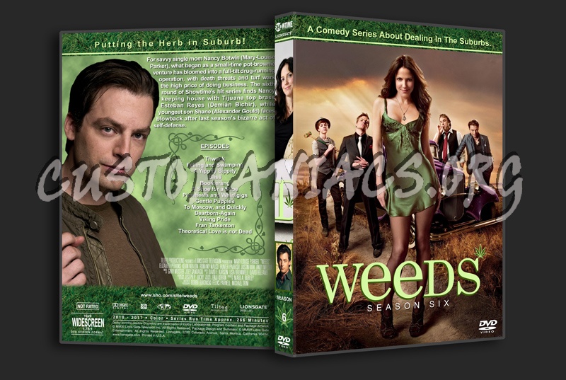 Weeds - The Complete Series (spanning spine) dvd cover