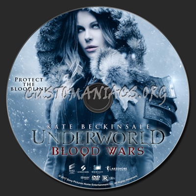 Underworld: Blood Wars dvd label