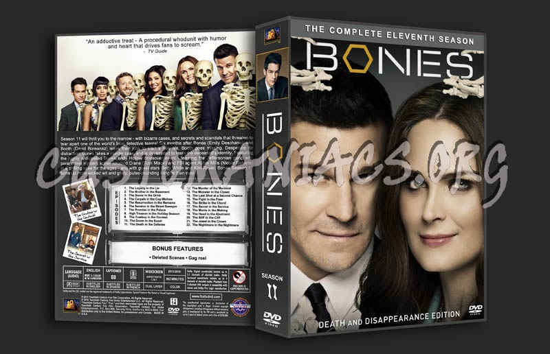 Bones - Season 11 dvd cover