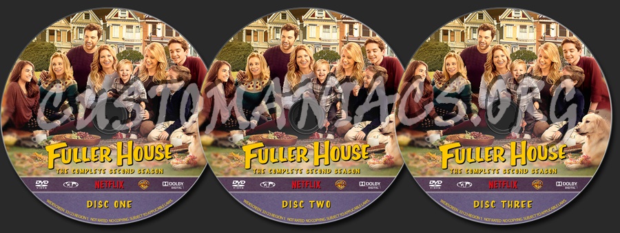 Fuller House - The Complete Second Season dvd label