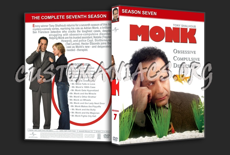 Monk - The Compelete Series (spanning spine) dvd cover