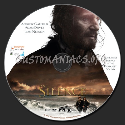 Silence (2016) dvd label