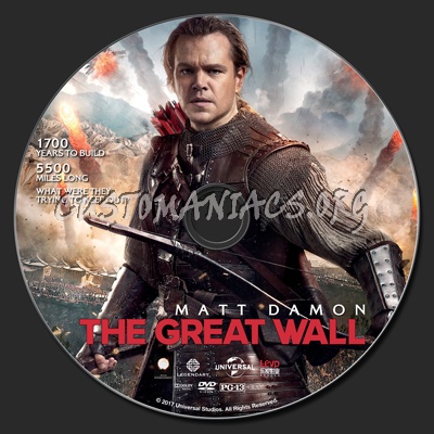 The Great Wall dvd label