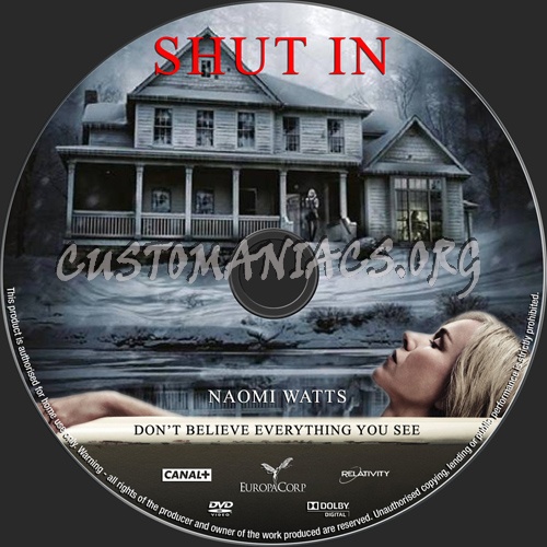 Shut In dvd label