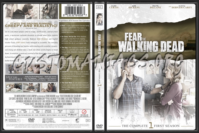 Fear the Walking Dead Season 1 dvd cover