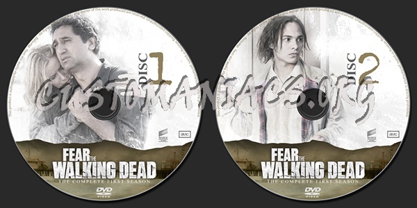 Fear the Walking Dead Season 1 dvd label