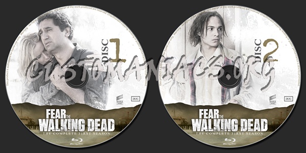 Fear the Walking Dead Season 1 blu-ray label