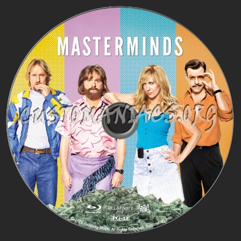 Masterminds (2015) blu-ray label