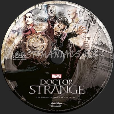 Doctor Strange blu-ray label