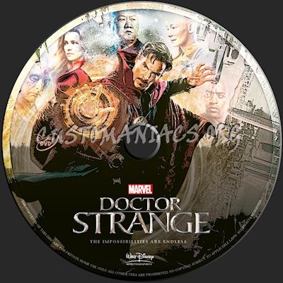 Doctor Strange dvd label